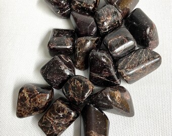 Almandine Garnet Tumbled Stone (#73) Tumbled Almandine Garnet