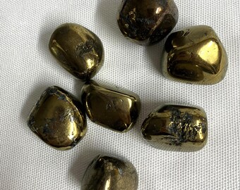 Peacock Ore Tumbled Stones AKA Chalcopyrite (#144)