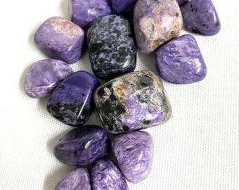 Charoite Tumbled Stones  (#92) Tumbled Charoite