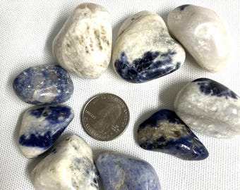 Sodalite Tumbled Stones  (#16) Tumbled Sodalite