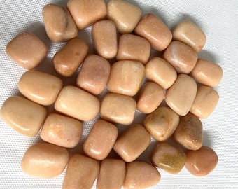 Peach Calcite Tumbled Stones  (#94) Tumbled Peach Calcite