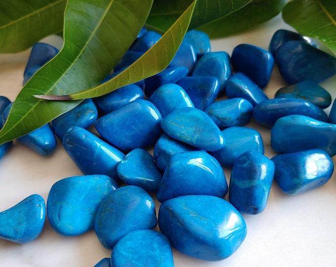 Blue Howlite Tumbled Stone (#100)