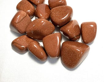 Red Goldstone Tumbled Stone (#6) Tumbled Red Goldstone