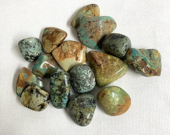 African Turquoise Tumbled Stone  (#141) Tumbled African Turquoise