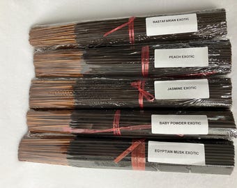 Assorted Incense that are 11" and have appx 100 sticks each being sold as ONE LOT