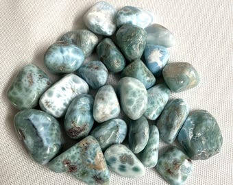 Larimar Tumbled Stones (#93) Tumbled Larimar