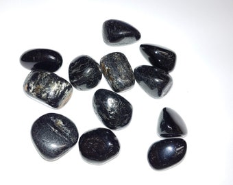 Black Tourmaline Tumbled Stone  (#19)