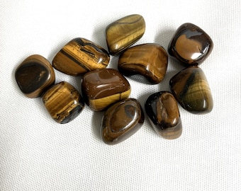 Yellow Tiger's Eye Tumbled Stone (#17)