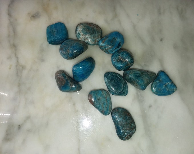 Blue Apatite  Tumbled Stone (#58)