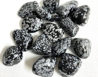 Snowflake Obsidian Tumbled Stone (#113) Tumbled Snowflake Obsidian