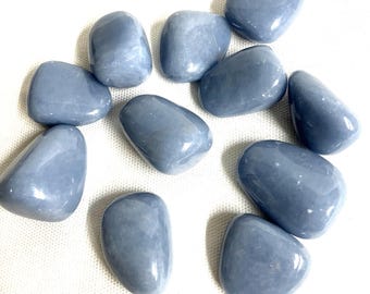 Angelite Tumbled Stone (#53) Tumbled Angelite