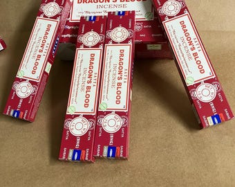 Satya Dragon's Blood Stick Incense 15g Hand Rolled in India
