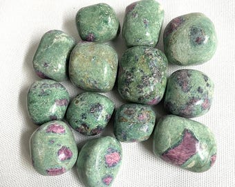 Ruby Fuchsite Tumbled Stone  (#99) Tumbled Ruby Fuchsite