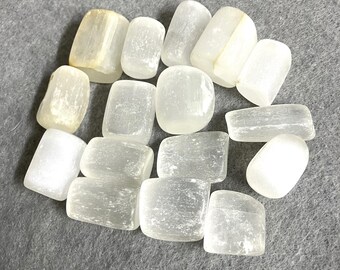 Selenite Tumbled Stones  (#96) Tumbled Selenite