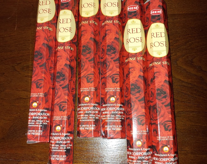 HEM Red Rose Stick Incense