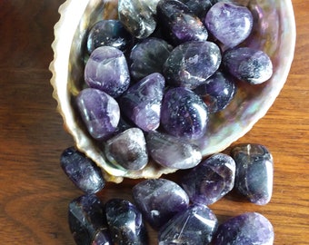 African Amethyst Tumbled Stone (#94E)
