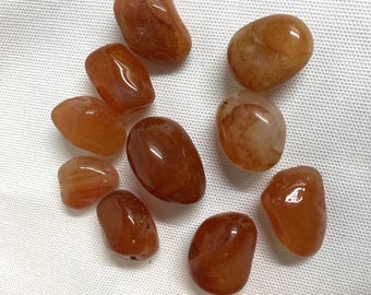 Carnelian Tumbled Stones  (#64) Tumbled Carnelian