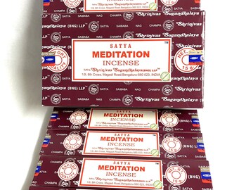 SATYA Meditation Stick Incense Hand Rolled