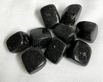 Nuummite Tumbled Stone  AKA Sorcerers Stone (#108) Sorcerers Stone AKA Nuummite