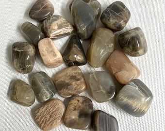 Black Moonstone Tumbled Stone  (#97)Tumbled Black Moonstone