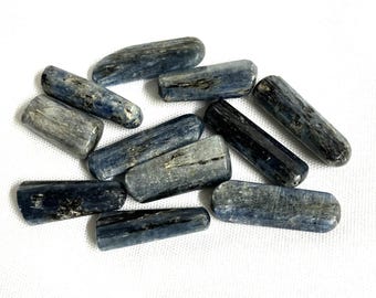 Blue Kyanite Tumbled Stones (#101) Tumbled Blue Kyanite