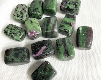 Ruby Zoisite Tumbled Stones (123) Tumbled Ruby Zoisite