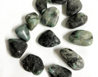 Emerald Tumbled Stones  (#119) Tumbled Emerald