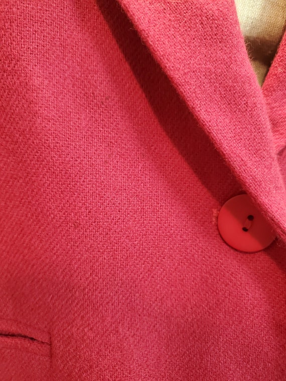 Raspberry Adolfo Studio Blazer, Size 12P - image 7