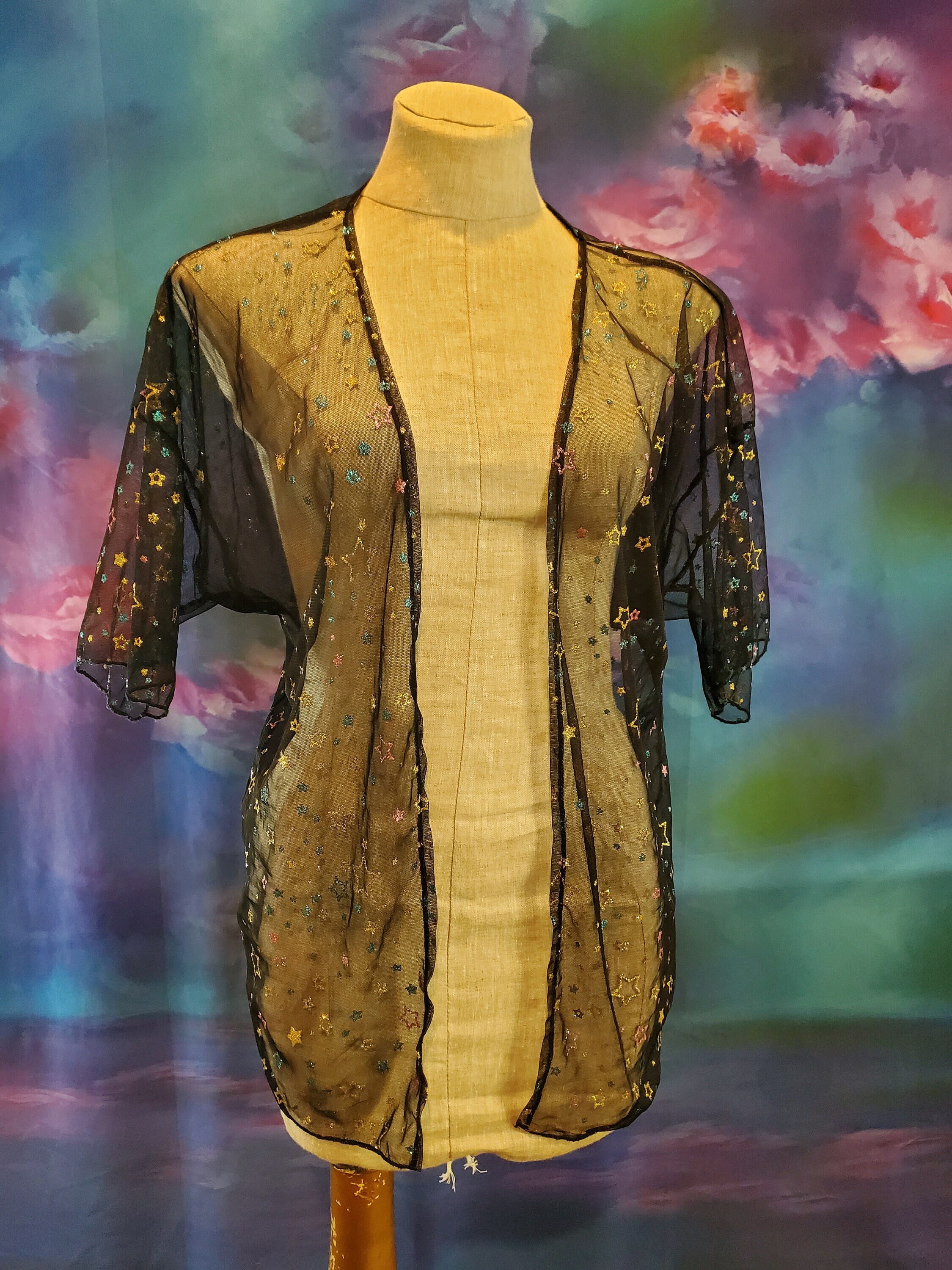 Gold mesh cardigan Etsy Mexico