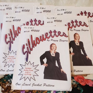 Siluetas #1000 por Peggy Sagers Size S-M-L UNCUT Factory Fold