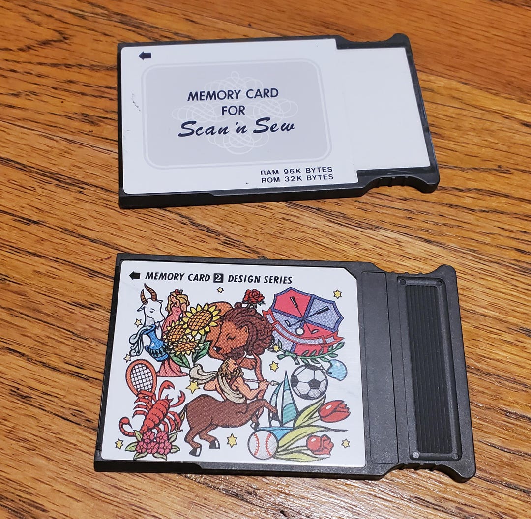Janome Memory Disc Janome Sewing Machine Memory Card Set for Scan and Sew, Untested - Etsy