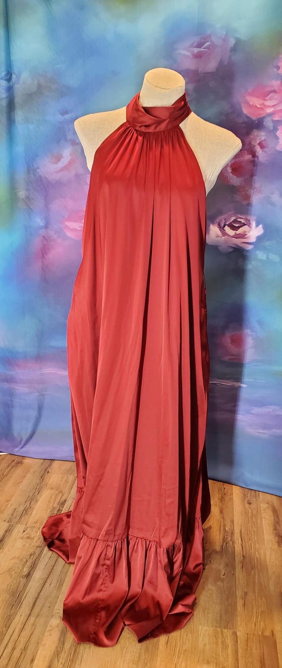 Burgundy Belle Badgley Mischka Maxi Dress, Size 10 - Etsy