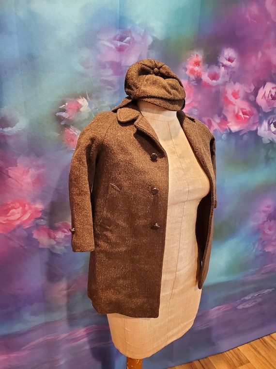 Child's Sears, Roebuck and Co. Wool Coat and Hat, 