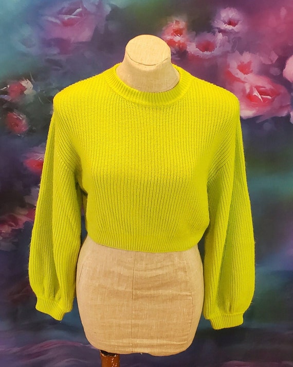 Divided H&M Neon Green Sweater