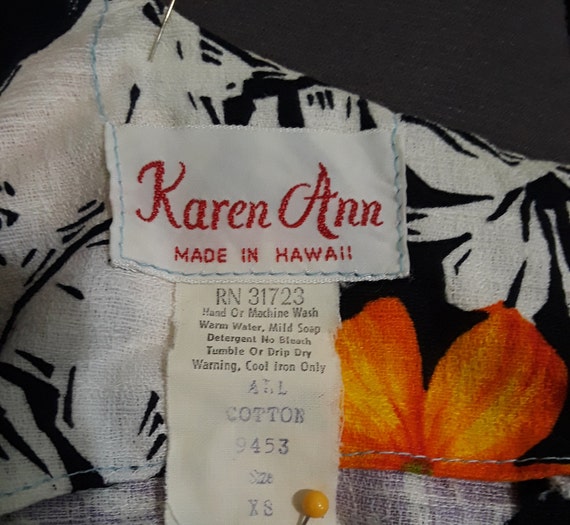 Vintage Karen Ann Barkcloth Dress