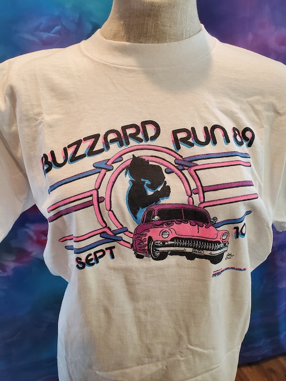 1989 Buzzard Run Car Show Tee, Large