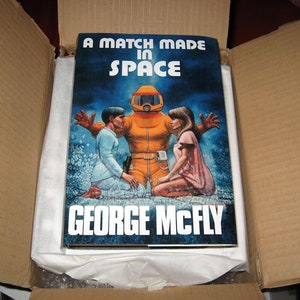 dust jacket novel George McFly Back to the Future 1 prop replica, Marty McFly, George, Biff, Doc, Lorraine