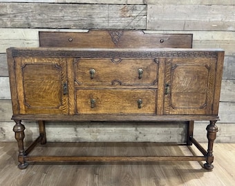Vintage sideboard. Edwardian, Antique cupboard, cabinet for living room, dining room etc.