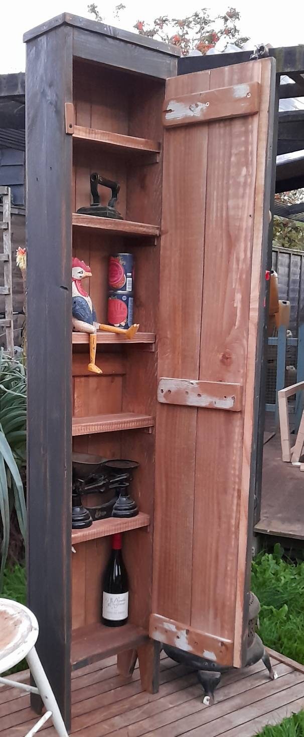 Vintage Kitchen Cupboard. Larderpantry. Tall Linen Cupboard. Etsy UK