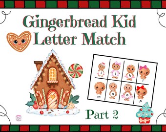 Letras de pan de jengibre para niños, parte 2
