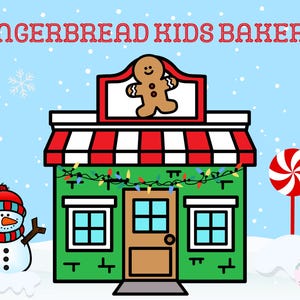 Gingerbread Kids Bakery Dramatic Play