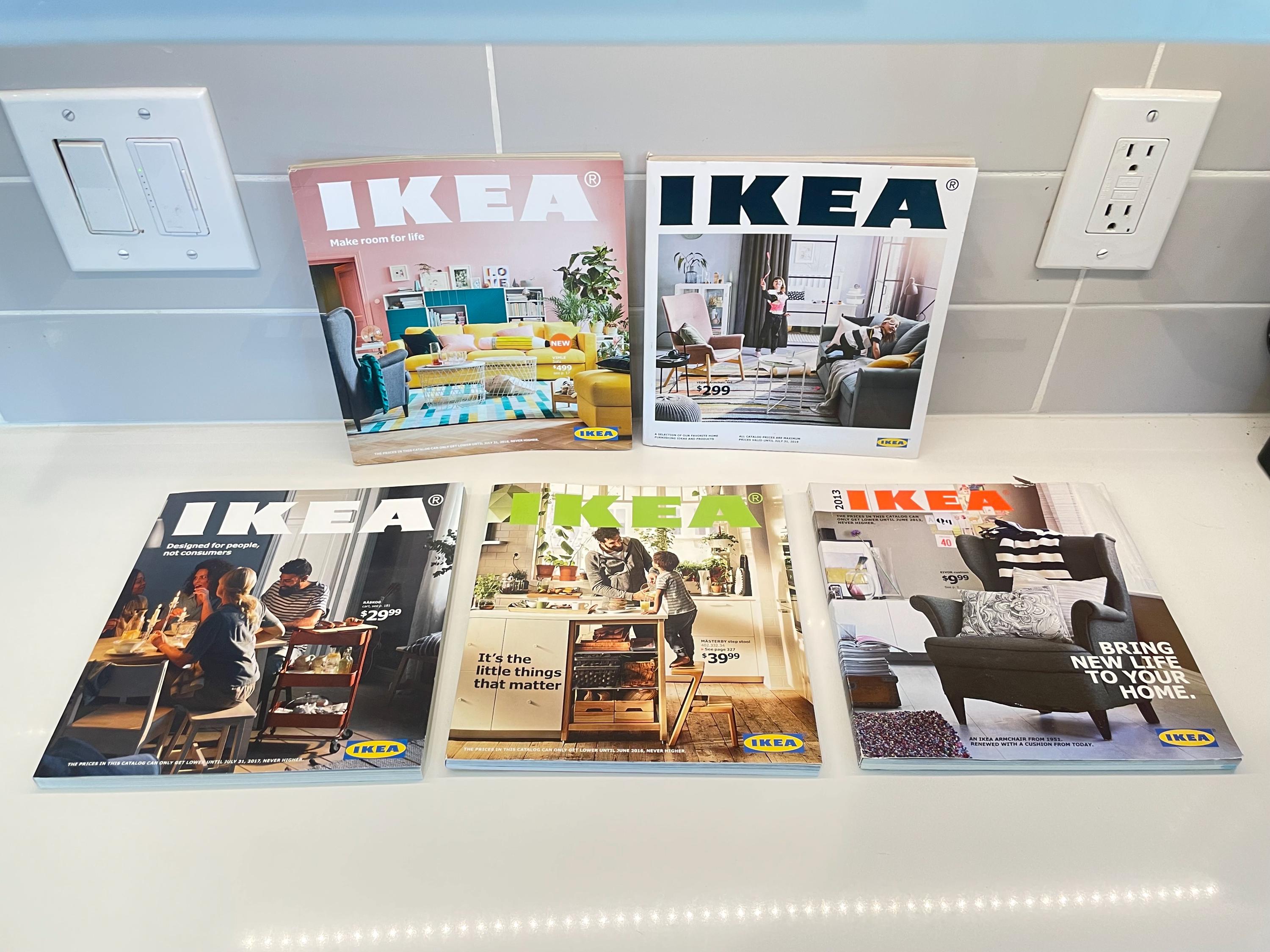 Vintage Ikea Catalogs - Set of 5