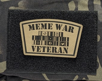 War Never Changes Morale Patch, Tactical Army USA Flag Badge With Hook Back