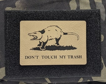 Angry Possum Morale Patch: Don&#39;t Touch My Trash, Tactical Hat Patch