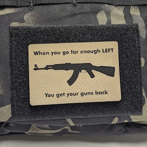 Political Morale Patch: 'Guns Back' Anarchist Tactical Patch