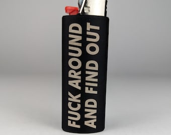 Laser Marked Bic Lighter Case, 3D Printed, Funny Gift