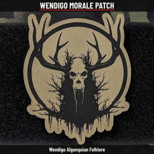Wendigo Algonquian Folklore Morale Patch