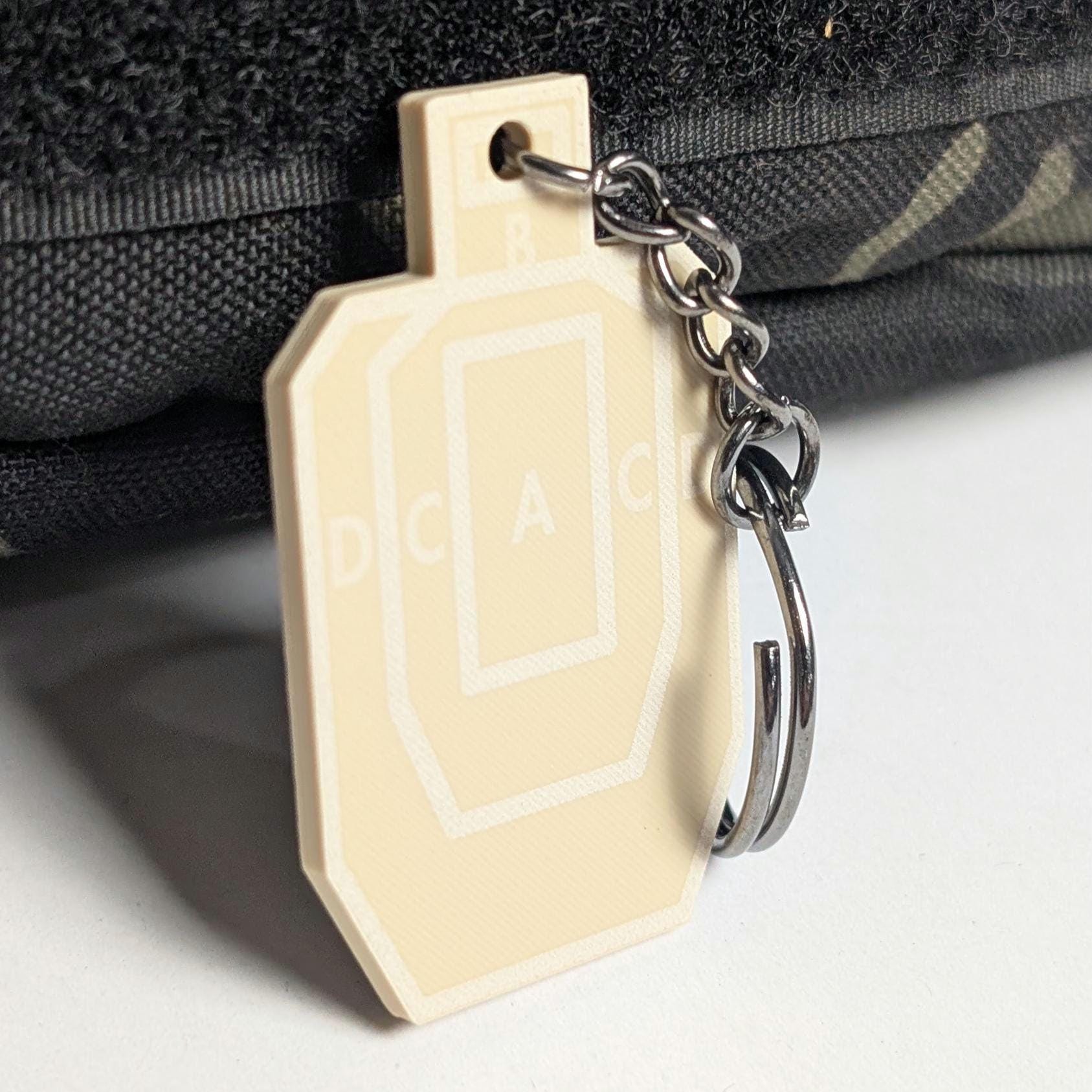 Uspsa Target Keychain USPSA Target Keychain – 3D Printed, Laser-engraved Mini Target - Etsy