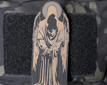 Angel of Death Morale Patch – Laser Engraved Leatherette Hook & Loop
