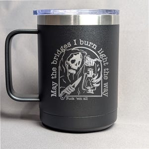 The Grim Coffee Cup - Etsy